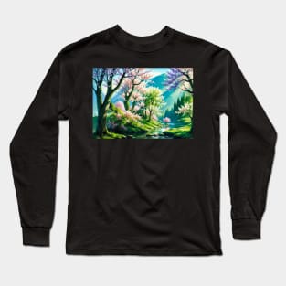 Springtime on an alien planet Long Sleeve T-Shirt